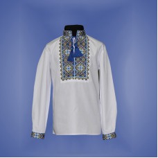 Embroidered shirt for boy "Parubok" blue
